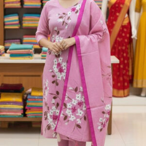 Block Print Three-Piece Set - Stylish and Elegant Fashion Ensemble