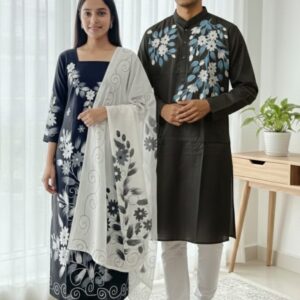 Block Print Three-Piece Set - Stylish & Versatile Fashion Ensemble