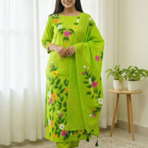 Block Printed Three-Piece Set - Elegant and Stylish Home Decor