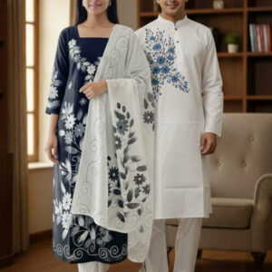 Block Printed Three-Piece Set - Stylish and Versatile Fashion Ensemble