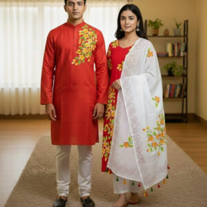 Block Printed Three-Piece Set - Stylish and Versatile Outfit for Any Occasion