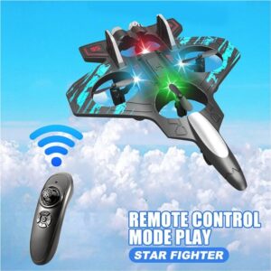Blue Starfighter Drone with Remote Control – High-Performance Flying Toy