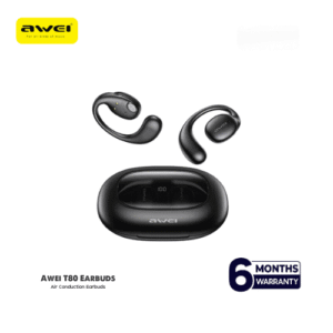 Bluetooth Air Conduction Earbuds - Awei T80 with 6-Month Warranty