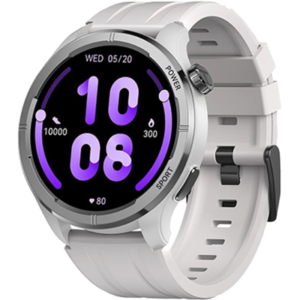 Bluetooth Calling Smart Watch for Men - Haylou Solar Neo 1.53" with Silver Strap