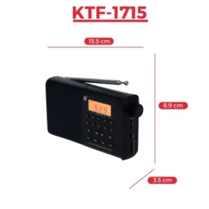 Bluetooth Digital Speaker with FM, MW, SW Radio, and Clock Functionality