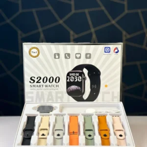 Bluetooth Fitness Tracker Smart Watch S2000 – 7-in-1 Touchscreen with Health Monitoring & Multi-Sport Modes