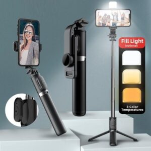 Bluetooth Selfie Stick with Dual LED Lighting for Perfect Photos