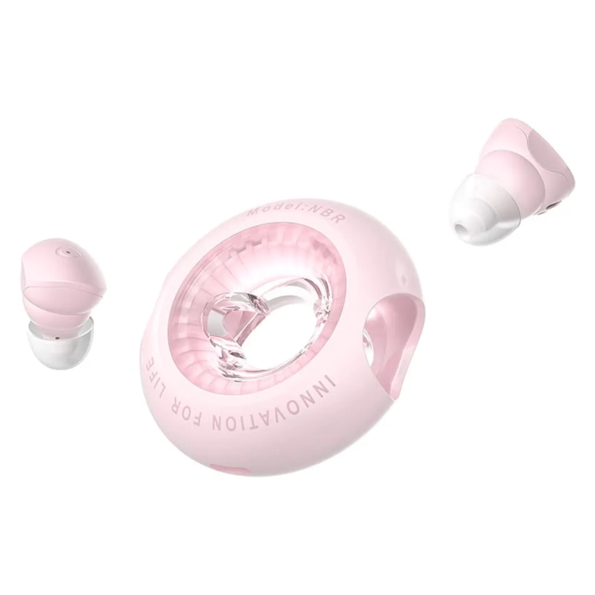 Bluetooth Wireless Earbuds – Stylish Pink NBRG0 T17 by Vention % Bluetooth Wireless Earbuds – Stylish Pink NBRG0 T17 by Vention