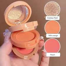 Blusher & Highlighter Duo - Miss Lara 3-in-1 Makeup Palette, Shade #2