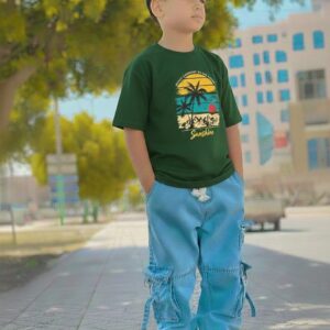 Boys Casual Denim Pants and T-Shirt Set for Stylish Everyday Wear