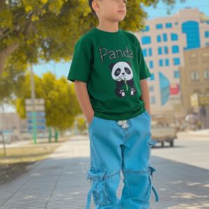 Boys Casual Denim Pants and T-Shirt Set for Stylish Everyday Wear
