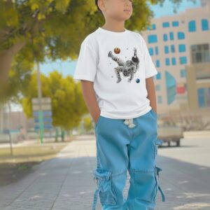 Boys Casual Denim Pants and T-Shirt Set for Stylish Everyday Wear
