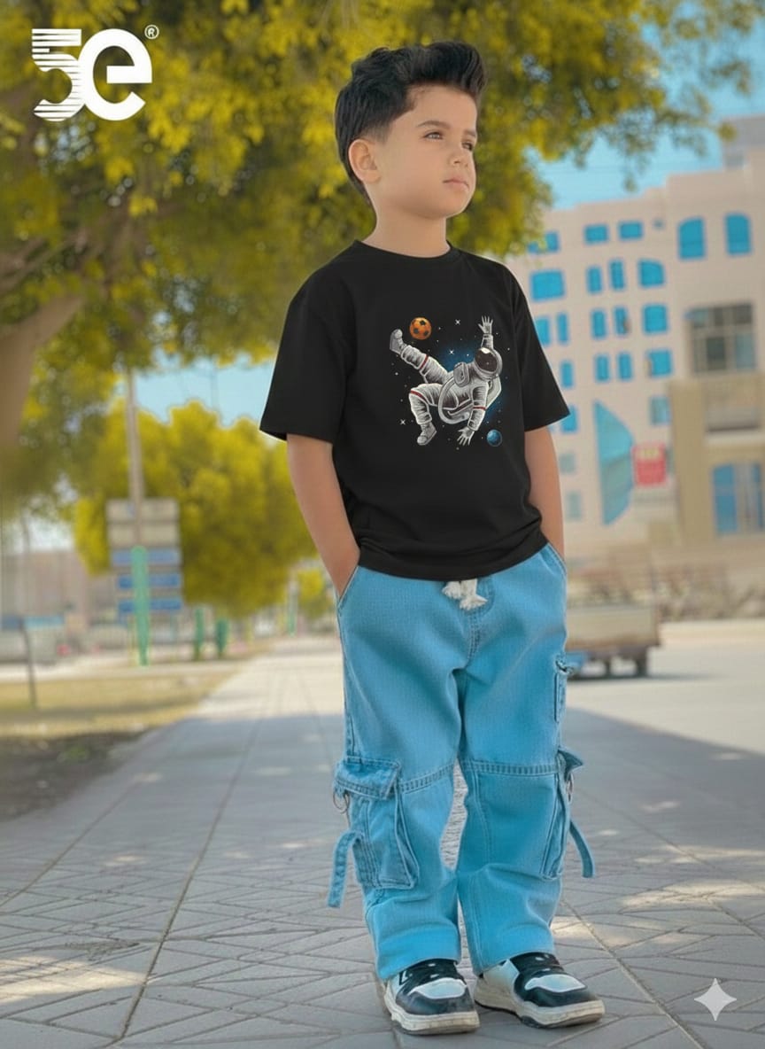 Boys Casual Denim Pants with Stylish T-Shirt Set for Everyday Wear % Boys Casual Denim Pants with Stylish T-Shirt Set for Everyday Wear