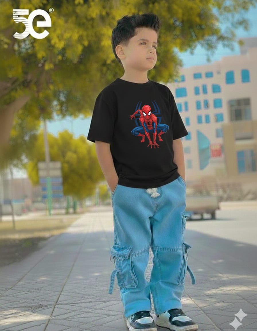 Boys Denim Pant and T-Shirt Set for Stylish Casual Wear % Boys Denim Pant and T-Shirt Set for Stylish Casual Wear