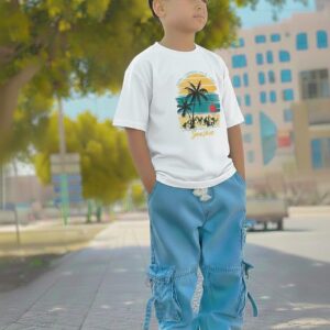 Boys Stylish Denim Pants and T-Shirt Outfit Set for Everyday Wear