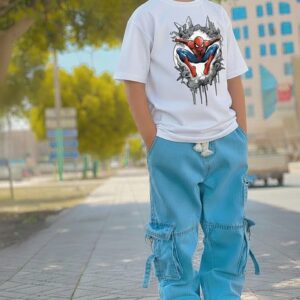 Boys Stylish Denim Pants and T-Shirt Set - Casual Kids Outfit