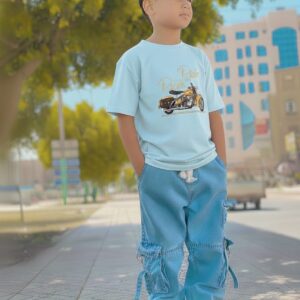 Boys Stylish Denim Pants and T-Shirt Set for Casual Wear