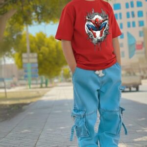 Boys Stylish Denim Pants and T-Shirt Set for Trendy Casual Outfits