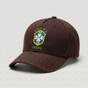 Brazil National Team Supporter Cap | Premium Dark Coffee Color