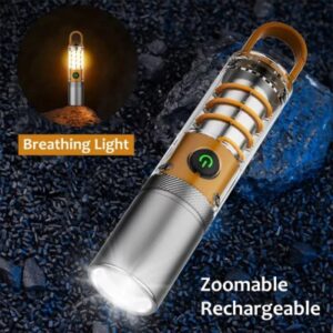 Bright Rechargeable Camping Flashlight X-10 for Outdoor Adventures