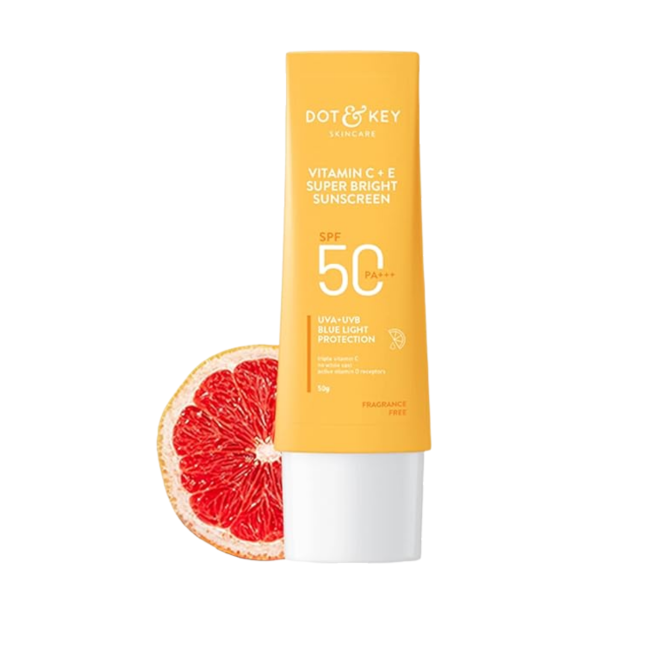 Brightening Vitamin C & E Sunscreen SPF 50 - 80g | Dot & Key % Brightening Vitamin C & E Sunscreen SPF 50 - 80g | Dot & Key