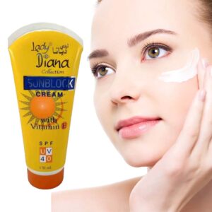 Broad Spectrum SPF 40 Sunblock Cream for Women - 170ml Lady Diana Edition