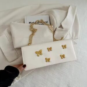 Butterfly Print Shoulder Bag for Stylish Parties and Everyday Use