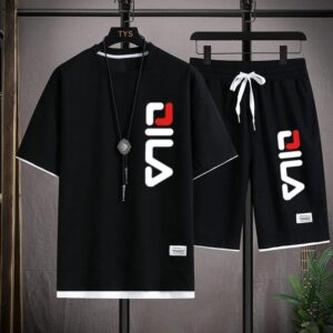 Casual Mash Graphic Tee and Shorts Set for Ultimate Comfort