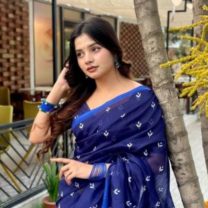 Chanderi Silk Saree with Blouse Set – Elegant Ethnic Wear for Women