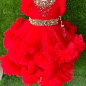 Charming Baby Party Dress in Soft Cotton – Perfect for Special Occasions
