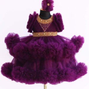 Charming Baby Party Dress in Soft Fabric for Special Occasions