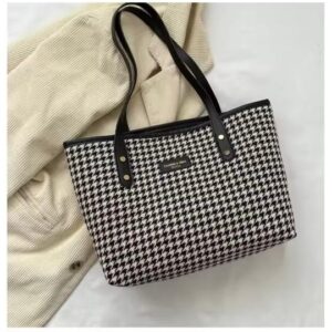 Checked Tote Bag - Stylish and Versatile Eco-Friendly Carryall from Findshob