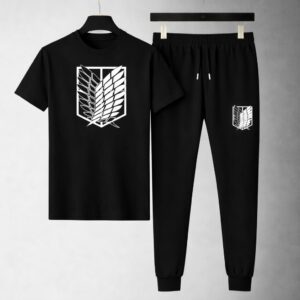 Chic Mash T-Shirt and Trouser Set for Stylish Outings