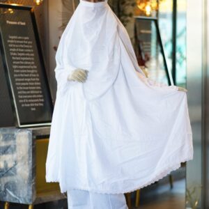Chic Plaju Khimar Ensemble – Elegant Cape and Scarf Set for Modest Fashion