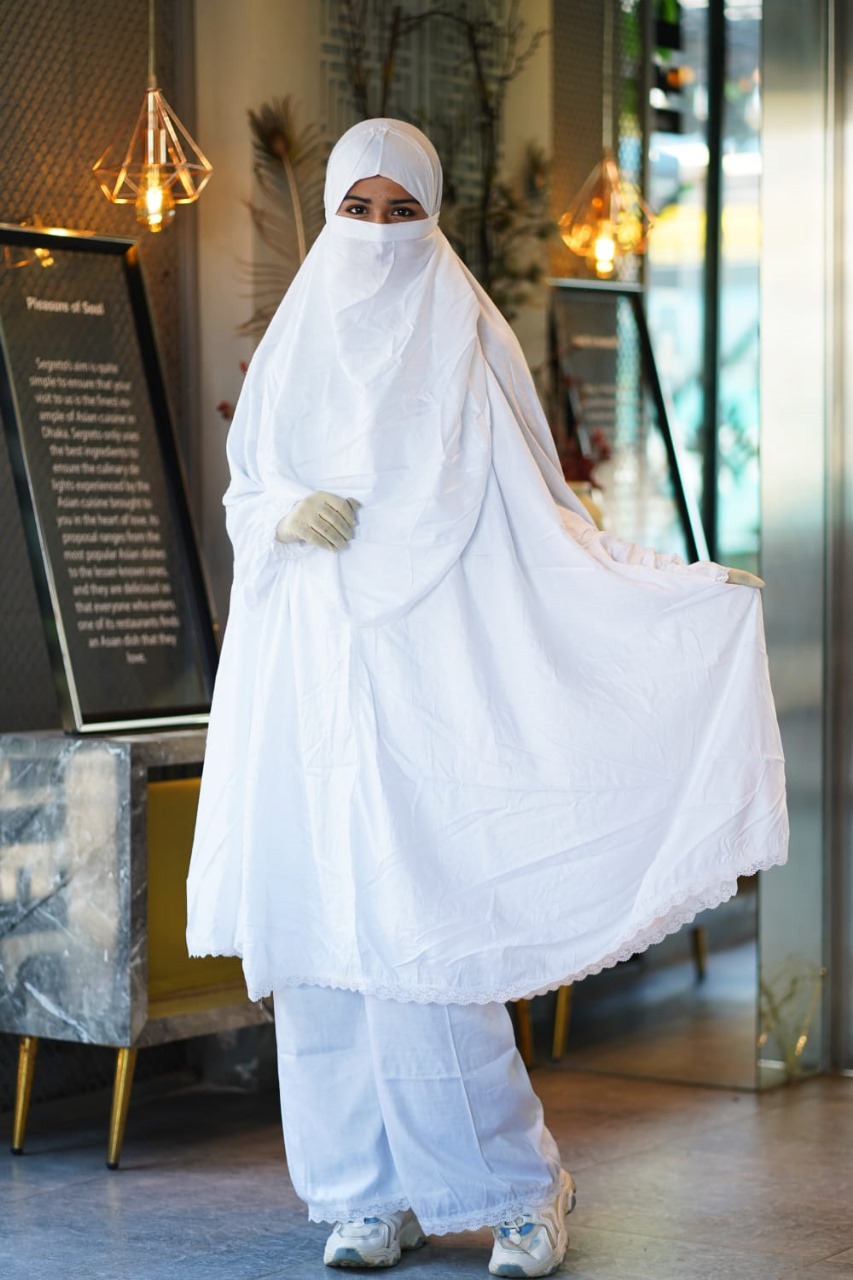 Chic Plaju Khimar Ensemble – Elegant Cape and Scarf Set for Modest Fashion % Chic Plaju Khimar Ensemble – Elegant Cape and Scarf Set for Modest Fashion