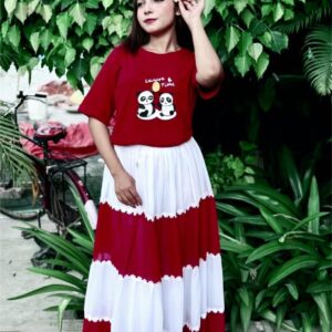 Chic T-Shirt and Skirt Outfit Set for Effortless Style