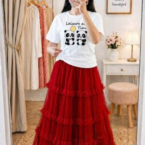 Chic T-Shirt and Skirt Set for Effortless Stylish Outfits