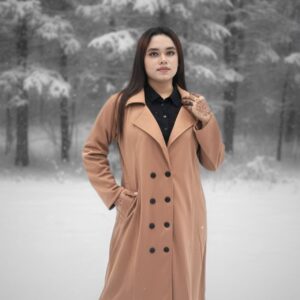Chic Women's Buttoned Overcoat – Elegant Outerwear for Every Occasion