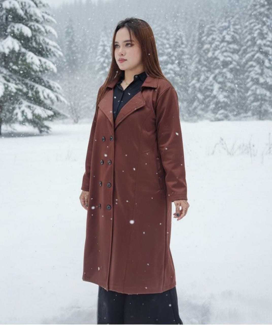 Chic Women's Buttoned Overcoat for Elegant Layering and Style % Chic Women's Buttoned Overcoat for Elegant Layering and Style