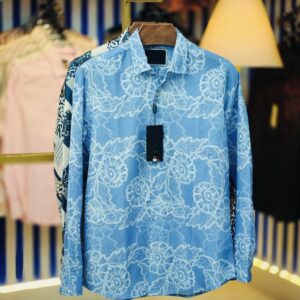 China Floral Print Long-Sleeve Shirt