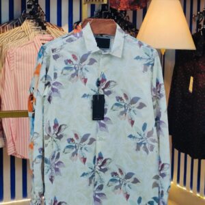 China Floral Print Long-Sleeve Shirt