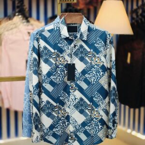 Chinese Floral Print Full-Sleeve Shirt