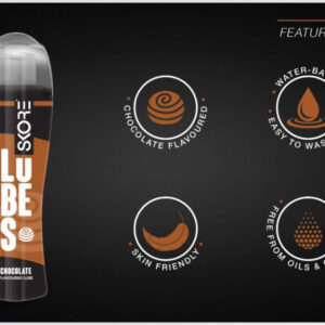 Chocolate Flavored Lubricant Gel - 50ml Premium Skore Lubes