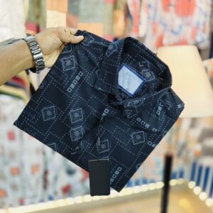 Classic Black 100% Cotton Long‑Sleeve Shirt