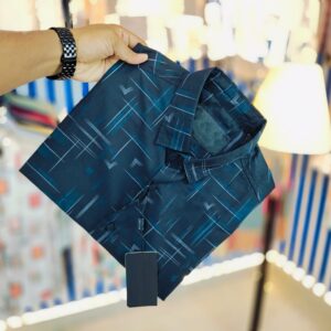 Classic Black 100% Cotton Long‑Sleeve Shirt