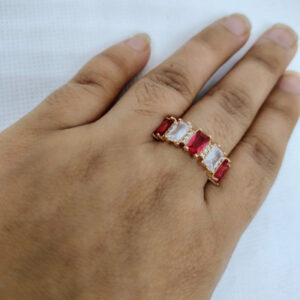 Colorful Gemstone Gold Ring - Elegant Vibrant Design for Every Occasion