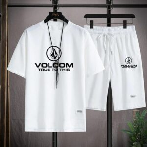 Comfortable Mash Fabric T-Shirt and Shorts Set for Casual Style