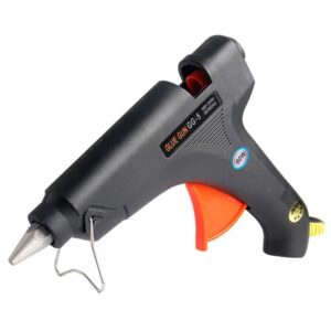 Compact Black Hot Melt Glue Gun for Precision Crafting and Repairs