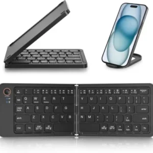 Compact Portable Folding Keyboard for Easy Travel and Versatile Use