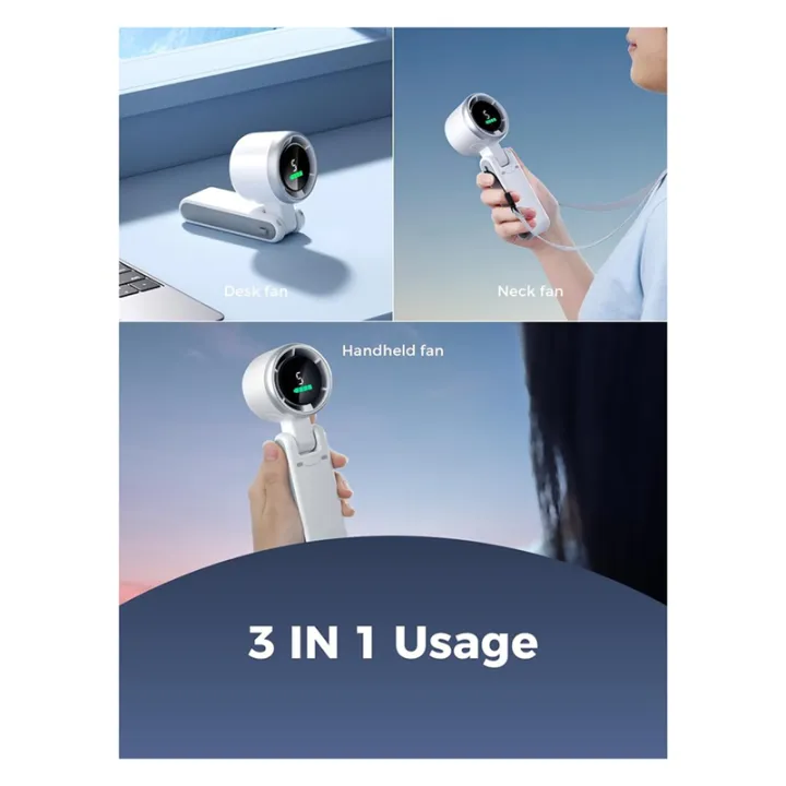 Compact Rechargeable Turbo Handheld Fan for Instant Cooling % Compact Rechargeable Turbo Handheld Fan for Instant Cooling